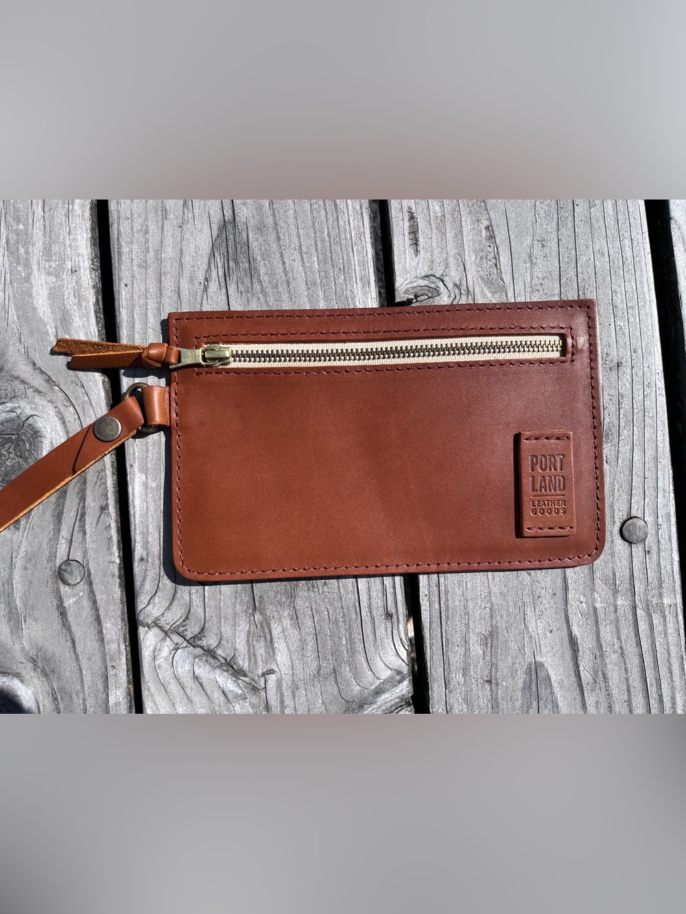 Portland leather honey Adrianna wallet